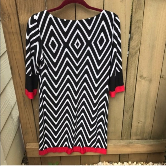 NWT RML zig zag print quarter sleeve shift dress - Picture 3 of 3